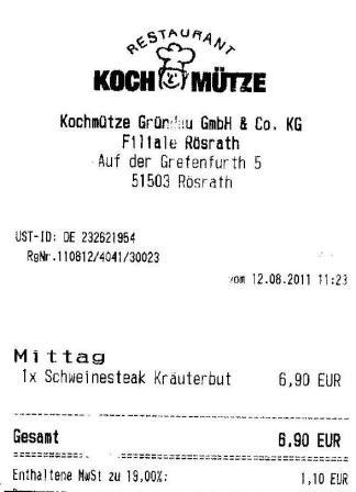 mksp Hffner Kochmtze Restaurant